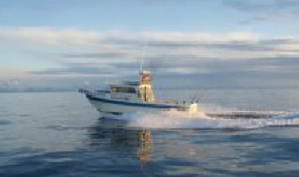 Salt boat on the Cook Inlet in Alaska