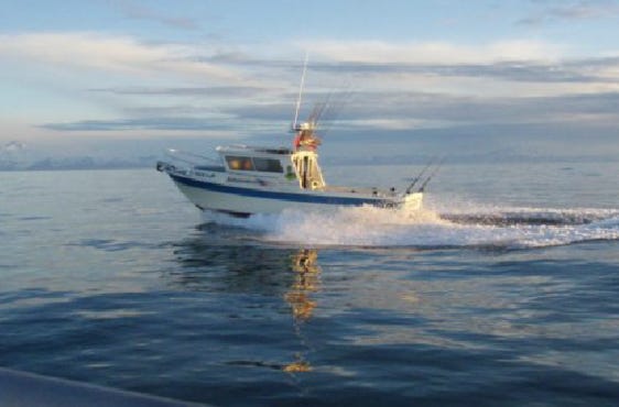 Salt boat on the Cook Inlet